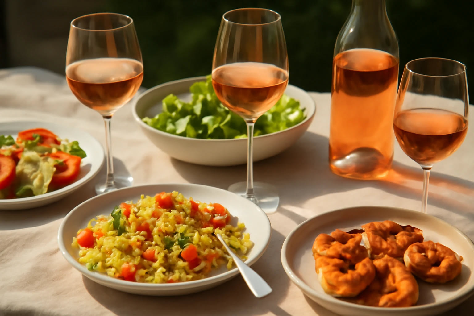 Insalata di riso venere e gamberi