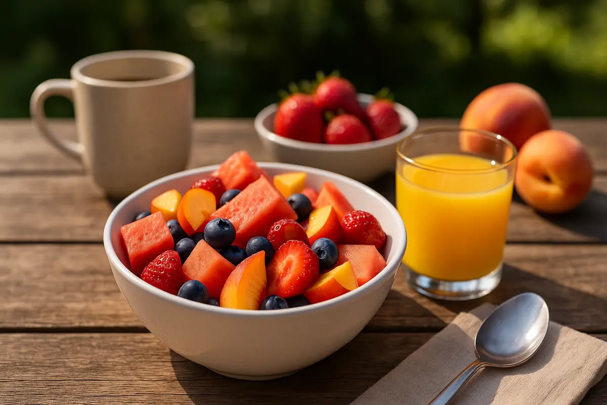 Macedonia di frutta estiva