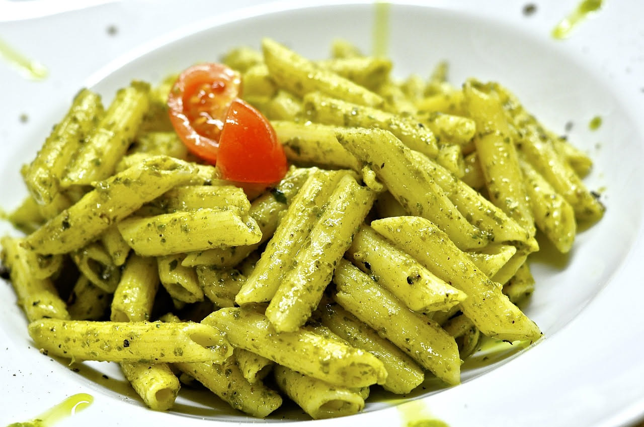 Pasta al pesto di rucola