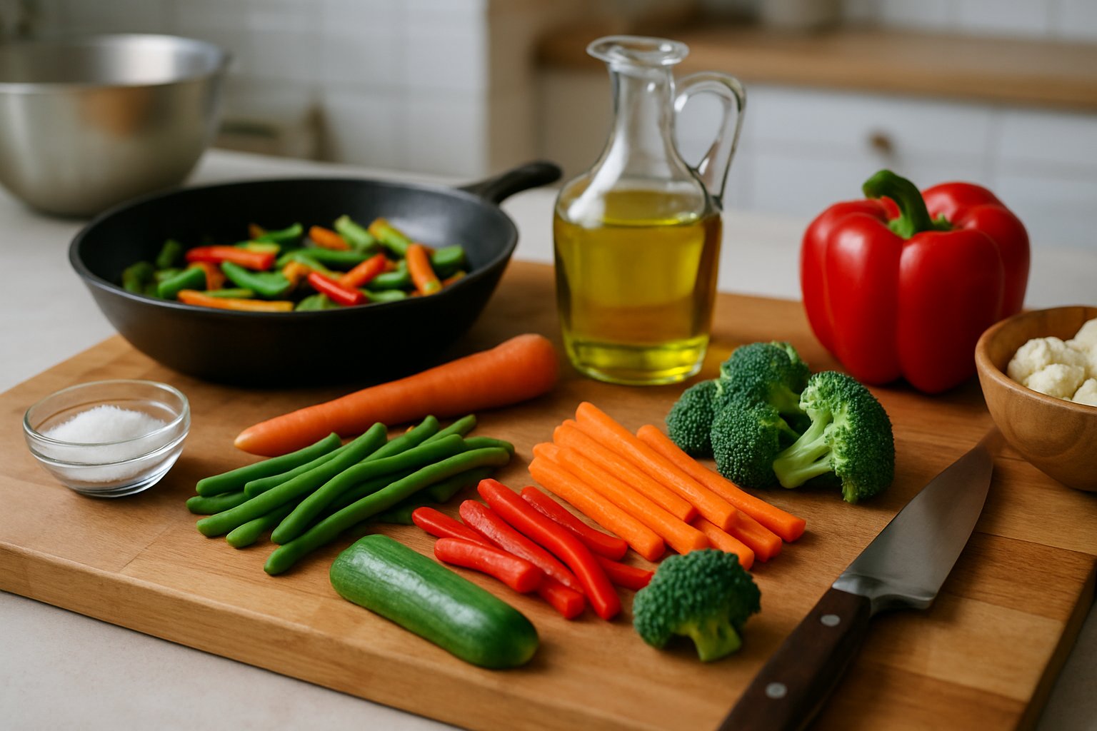 Lezione 29 - Saltare le verdure: croccantezza e colore