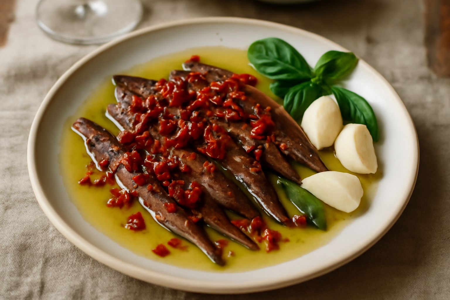 Acciughe al peperoncino