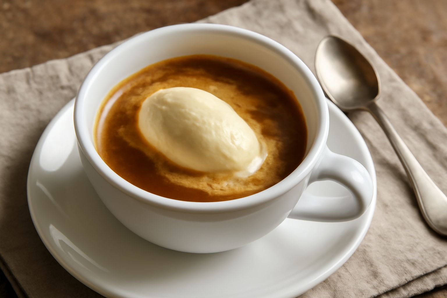 Affogato al caffè