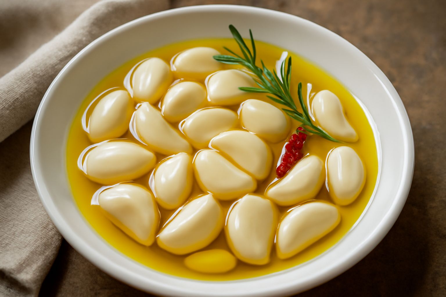 Aglio sotto olio