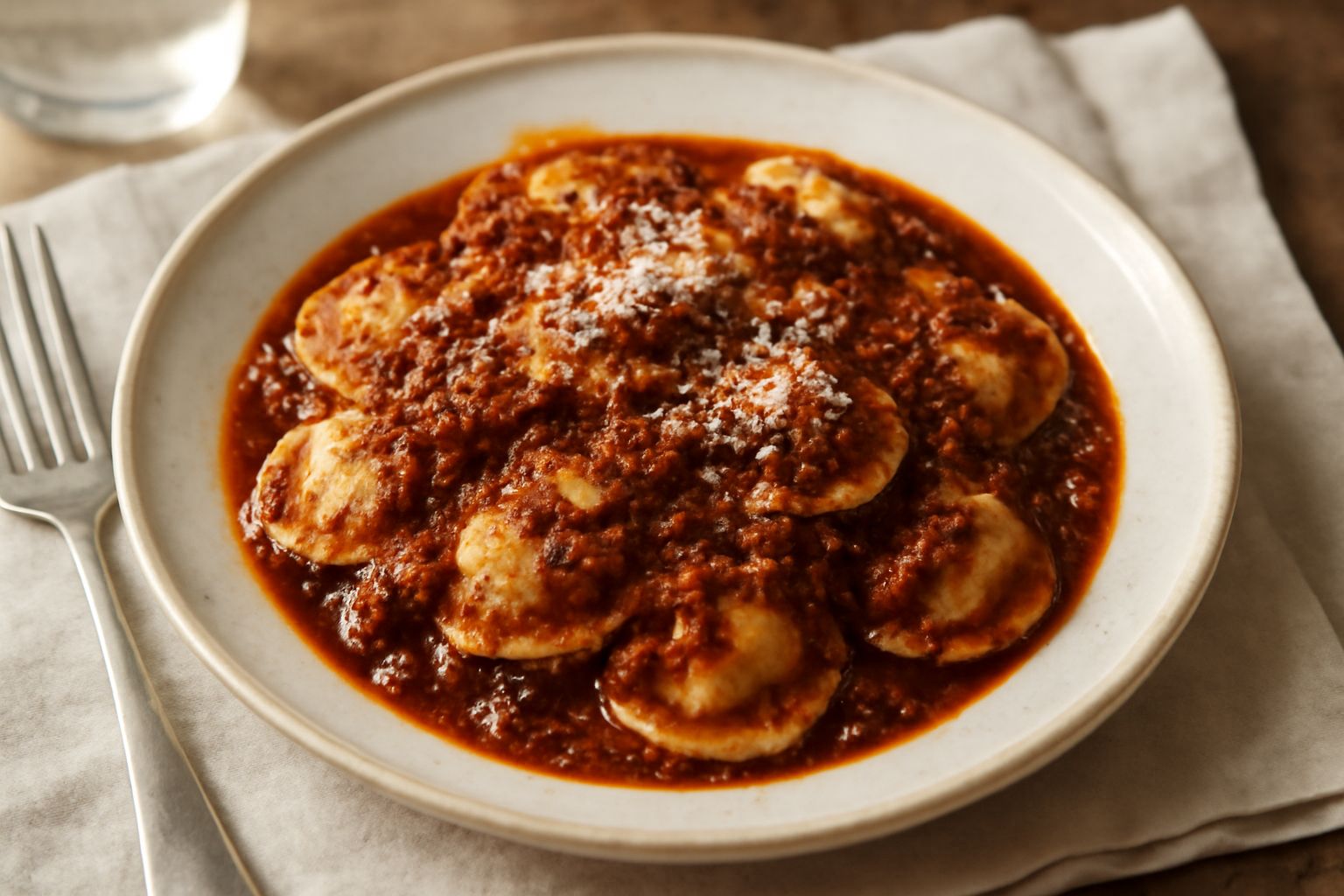 Agnolotti al ragù di carne