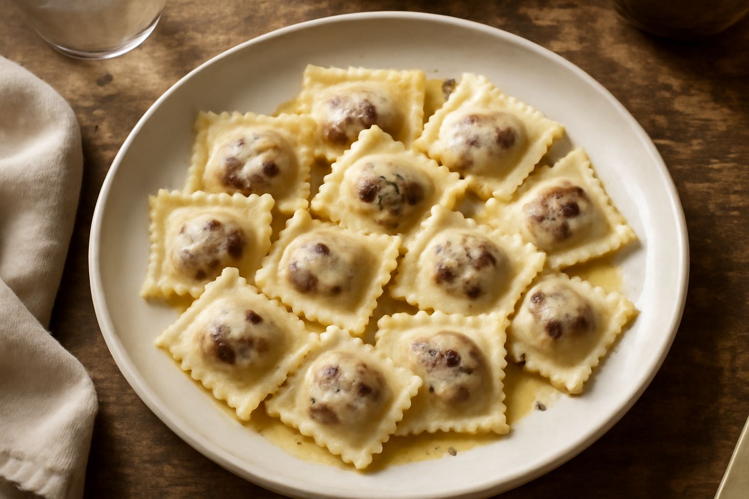 Agnolotti di melanzana