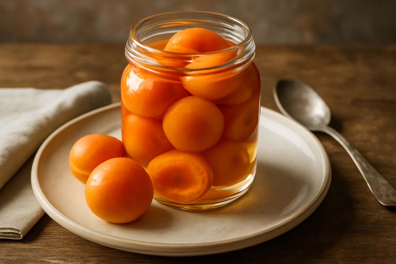 Albicocche in sciroppo