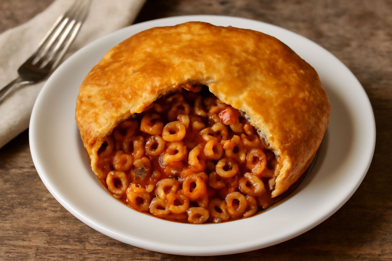 Anelletti al ragù in crosta