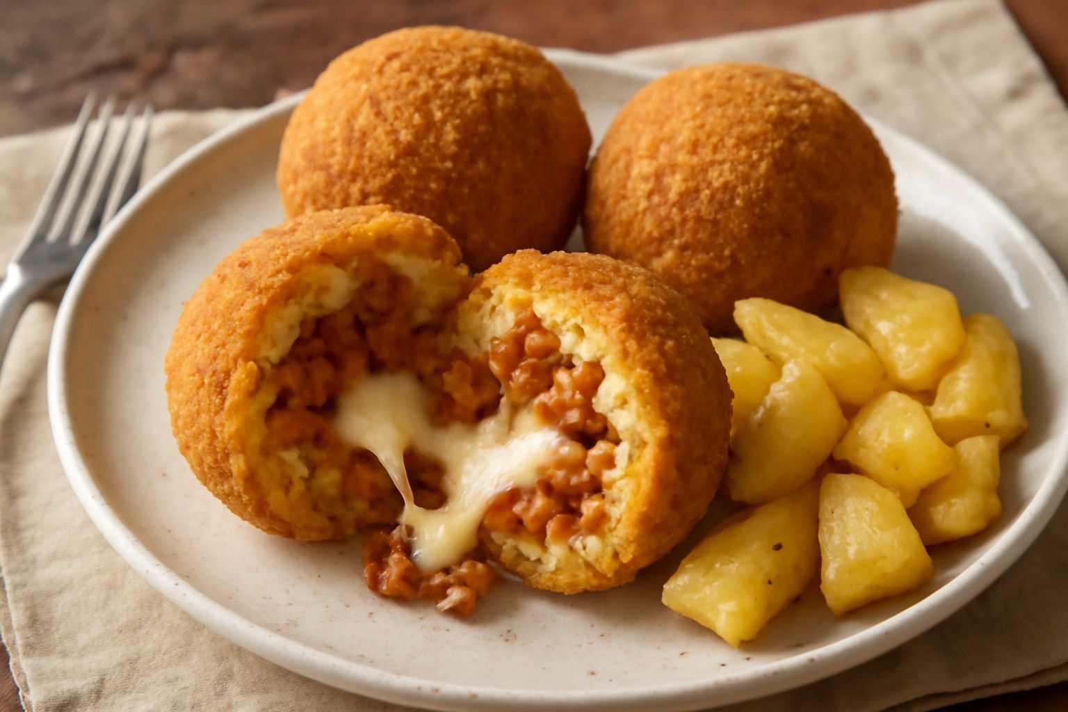 Arancini e patate