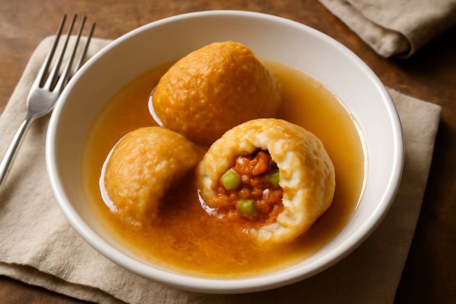 Arancini in brodo