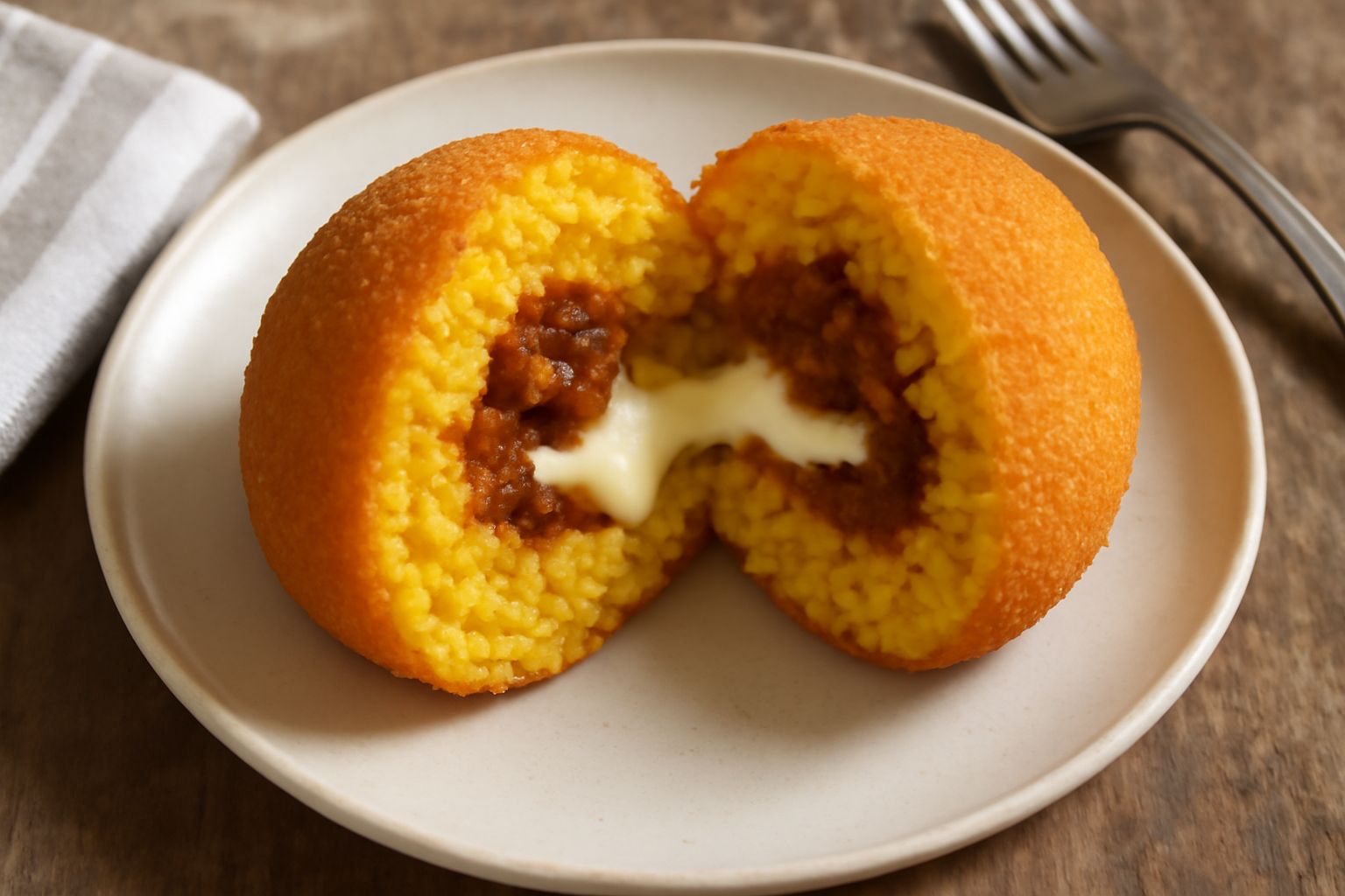 Arancino all'uovo