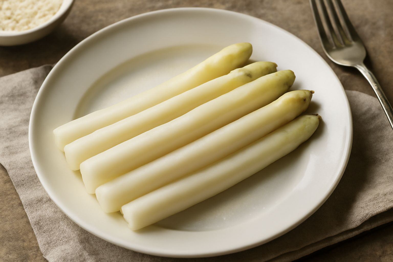 Asparagi bianchi di Zambana bolliti