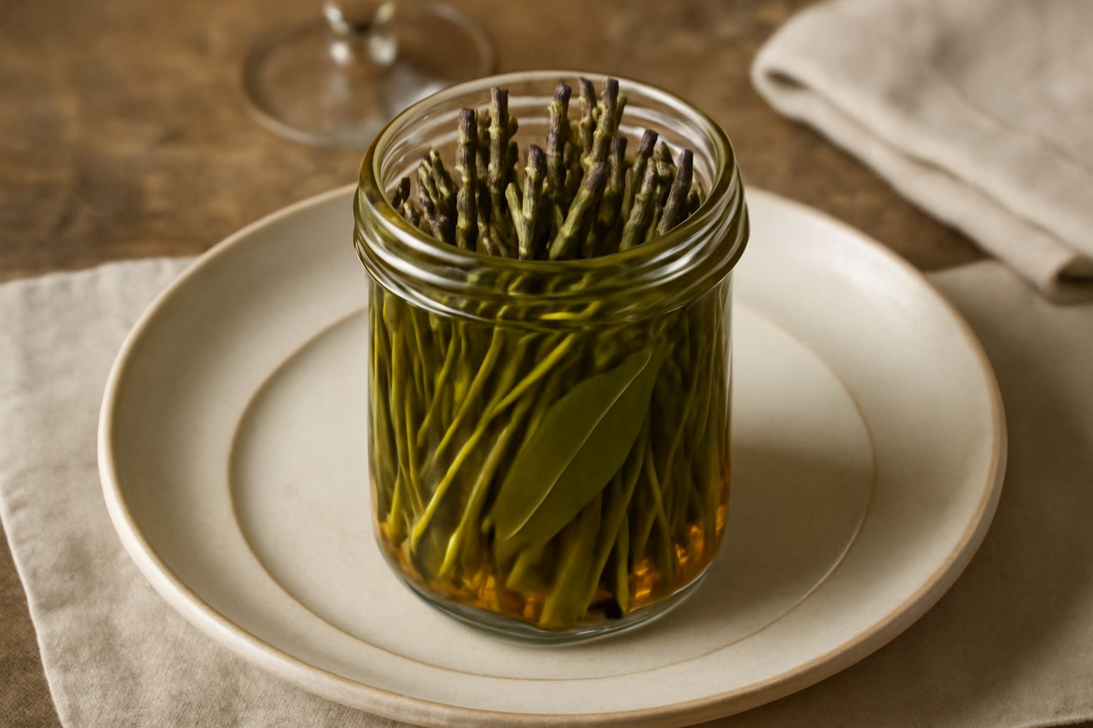 Asparagi selvaggi sott'aceto