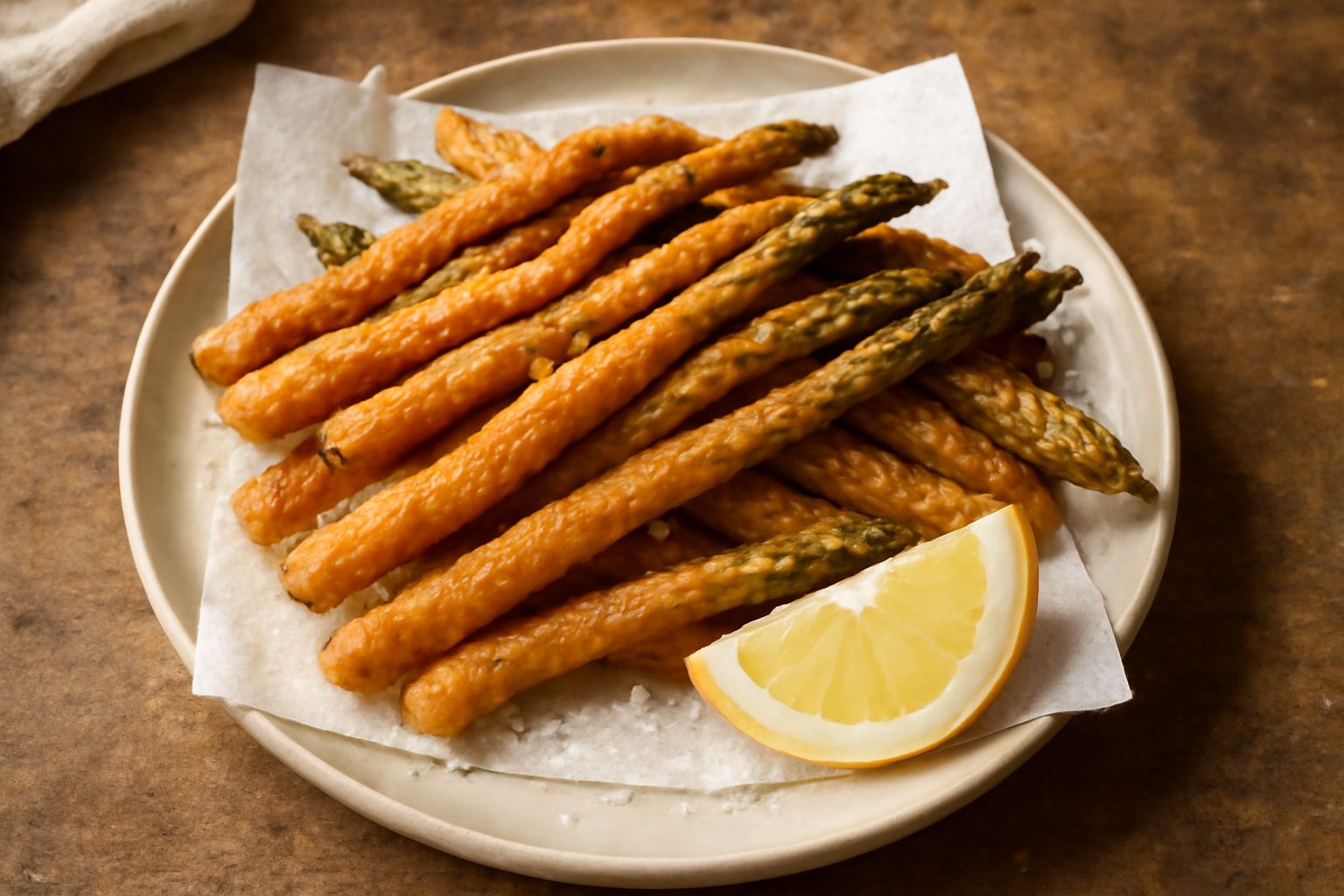 Asparagi Selvatici Fritti: croccantezza leggera che nutre le ossa con minerali preziosi