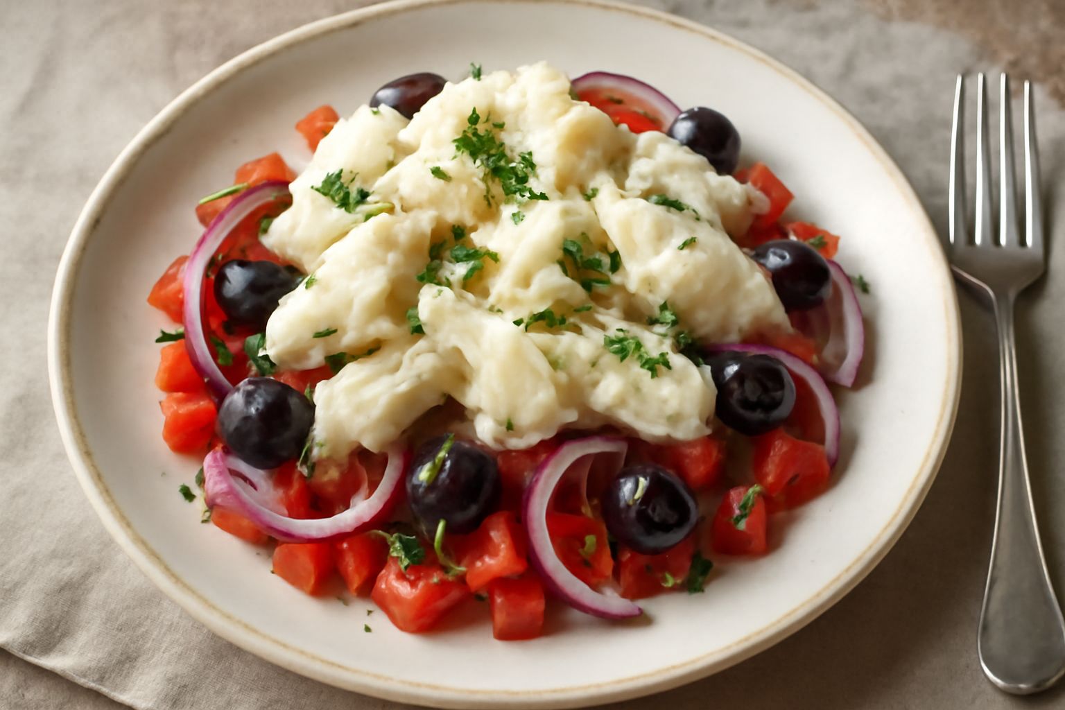 Baccalà in insalata fredda