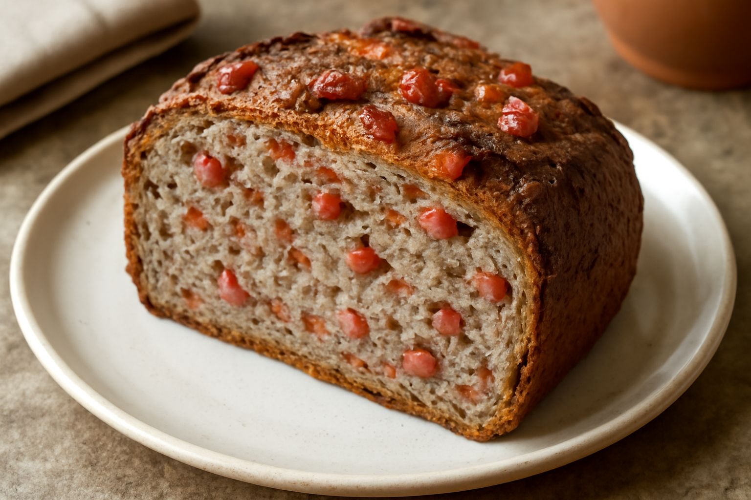 Bauernbrot mit Speck