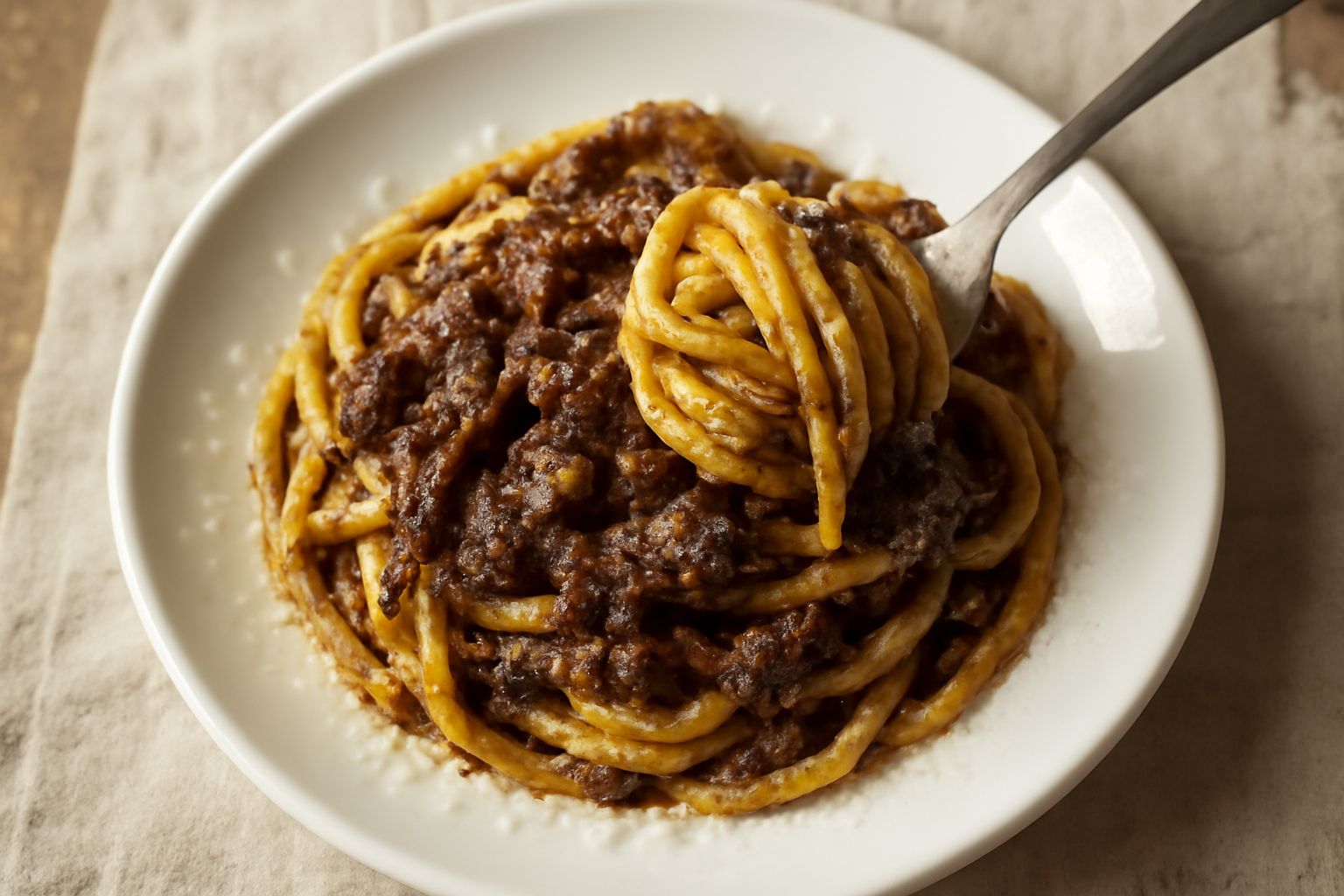 Bigoli al ragù d'anatra