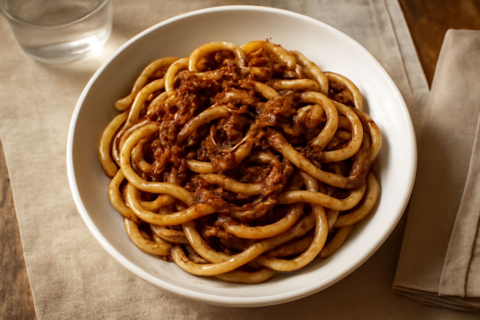 Bigoli con l'oca