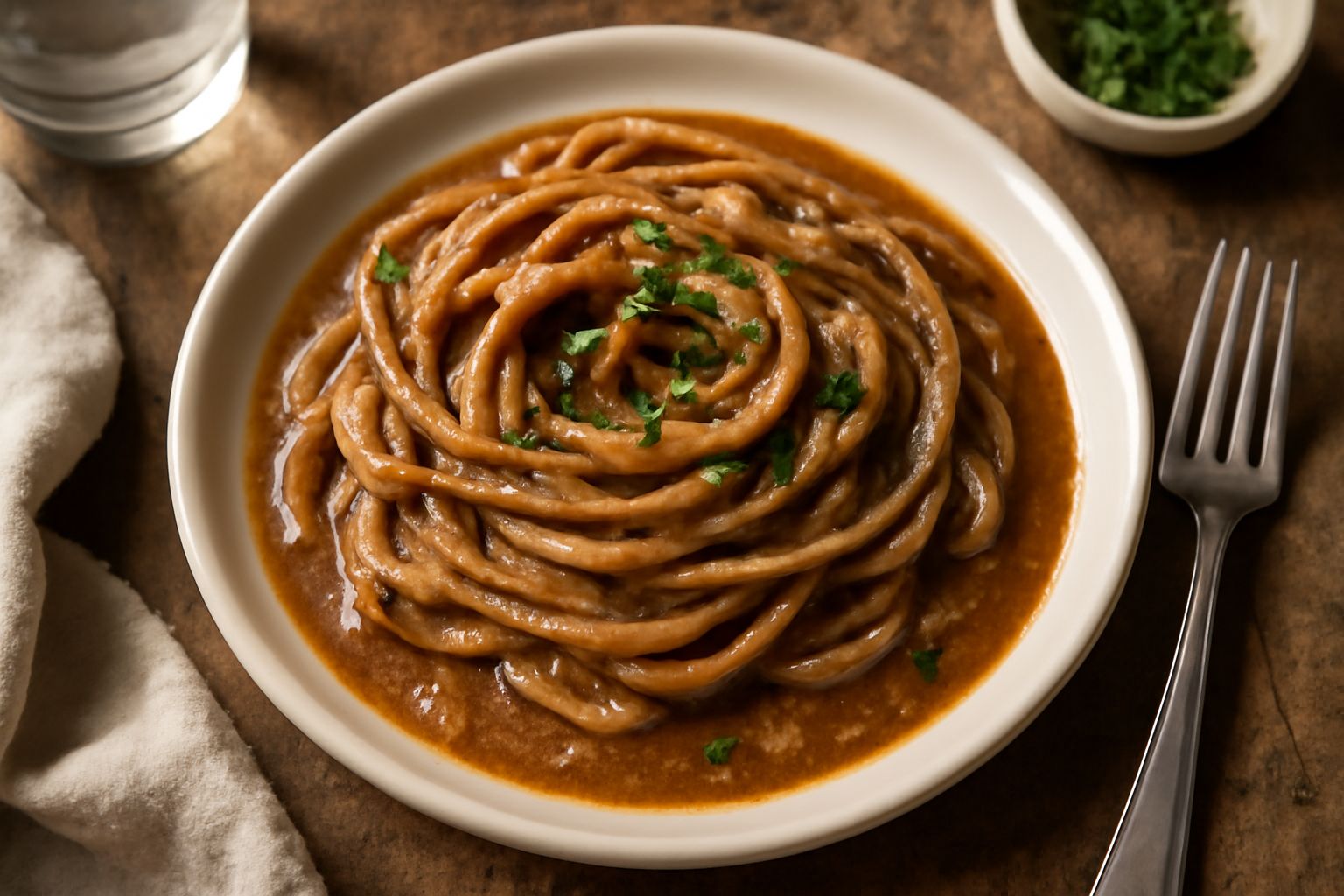 Bigoli in salsa: pasta integrale che nutre le ossa e soddisfa con sapore antico