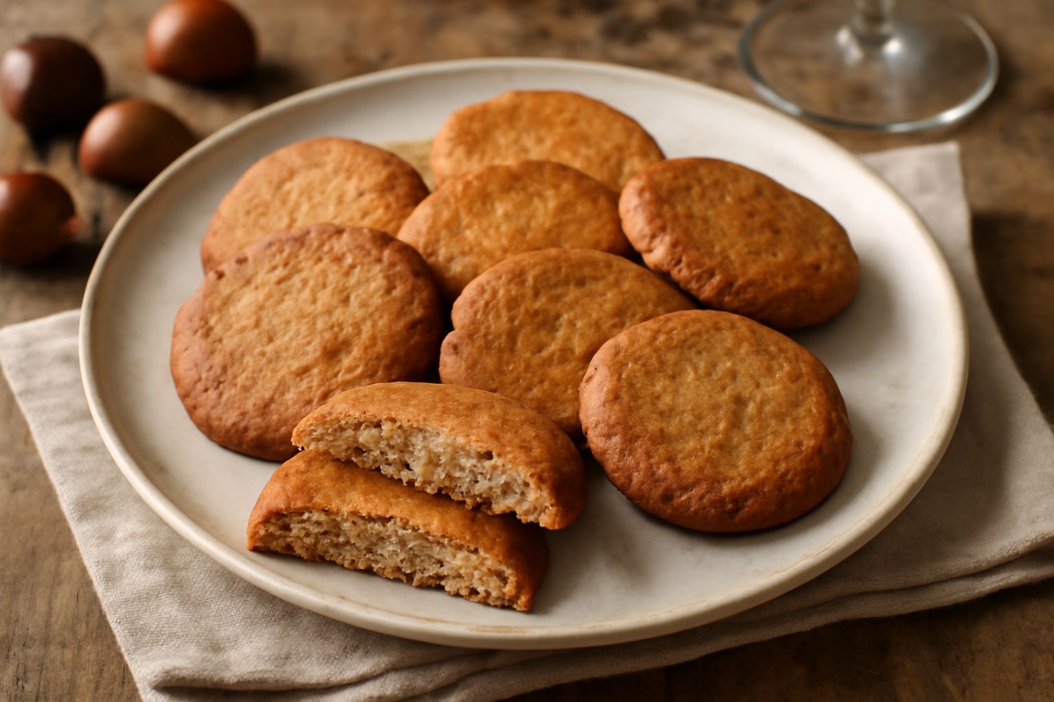 Biscotti di farina di castagna