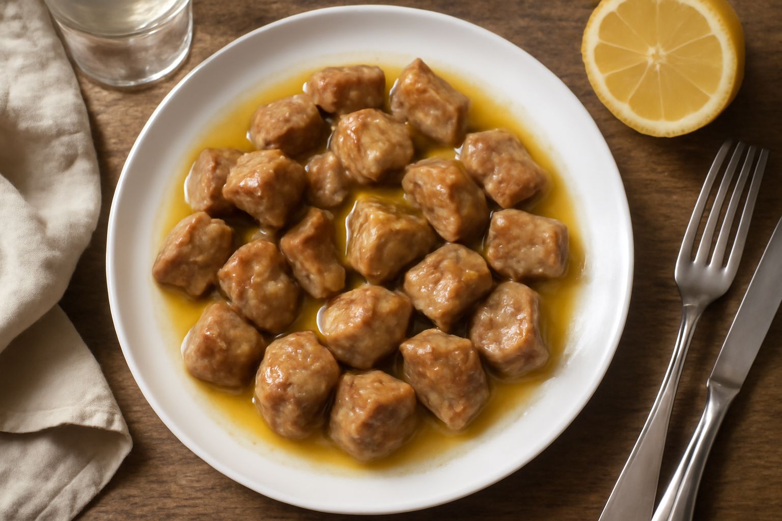 Bocconcini di vitello al Limoncello