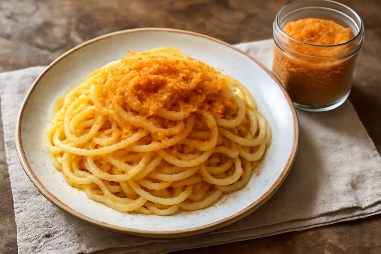 Bottarga grattugiata conservata