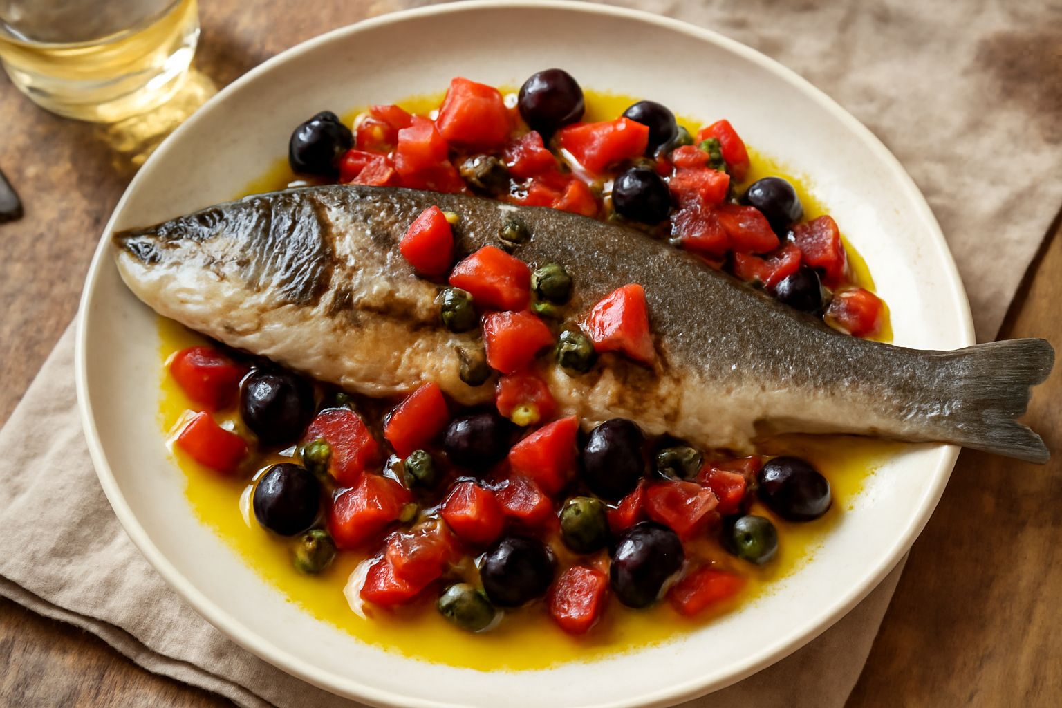 Branzino alla calabrese