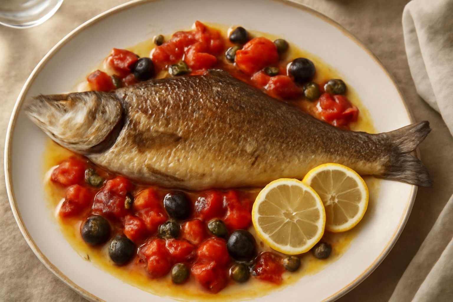 Branzino alla grossetana