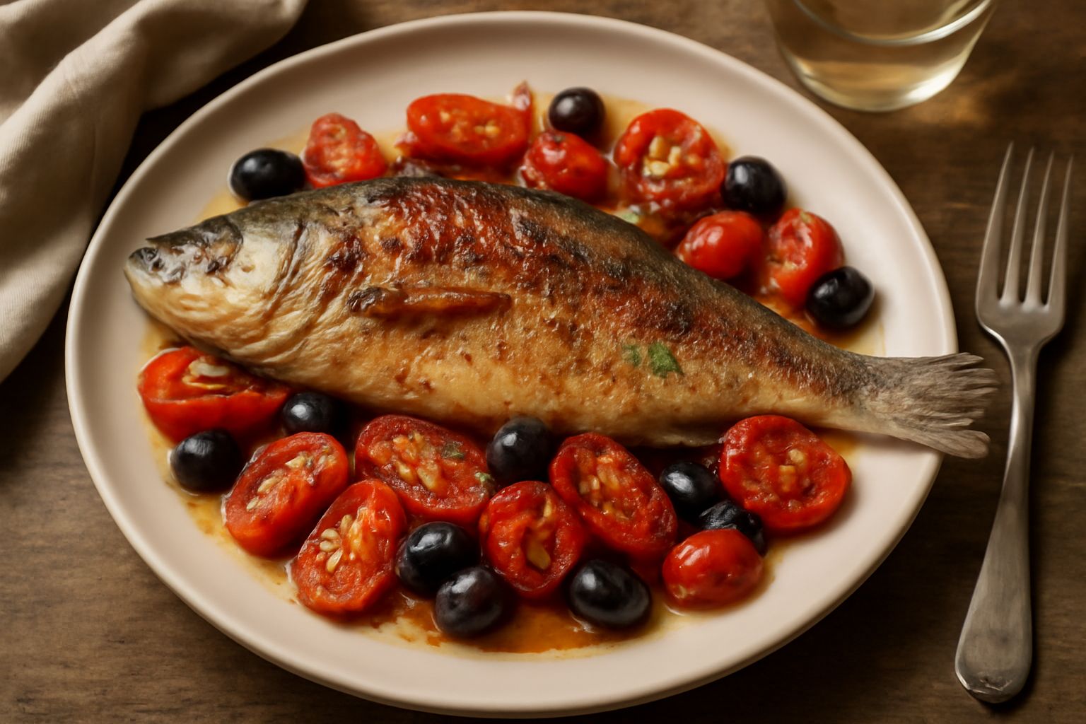 Branzino alla salentina