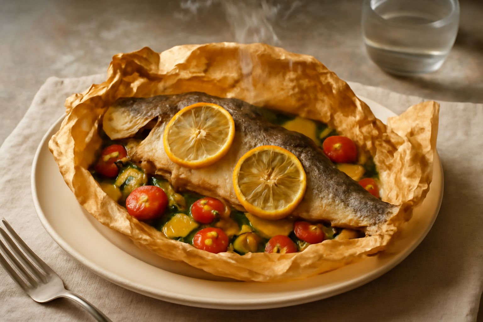 Branzino in carta