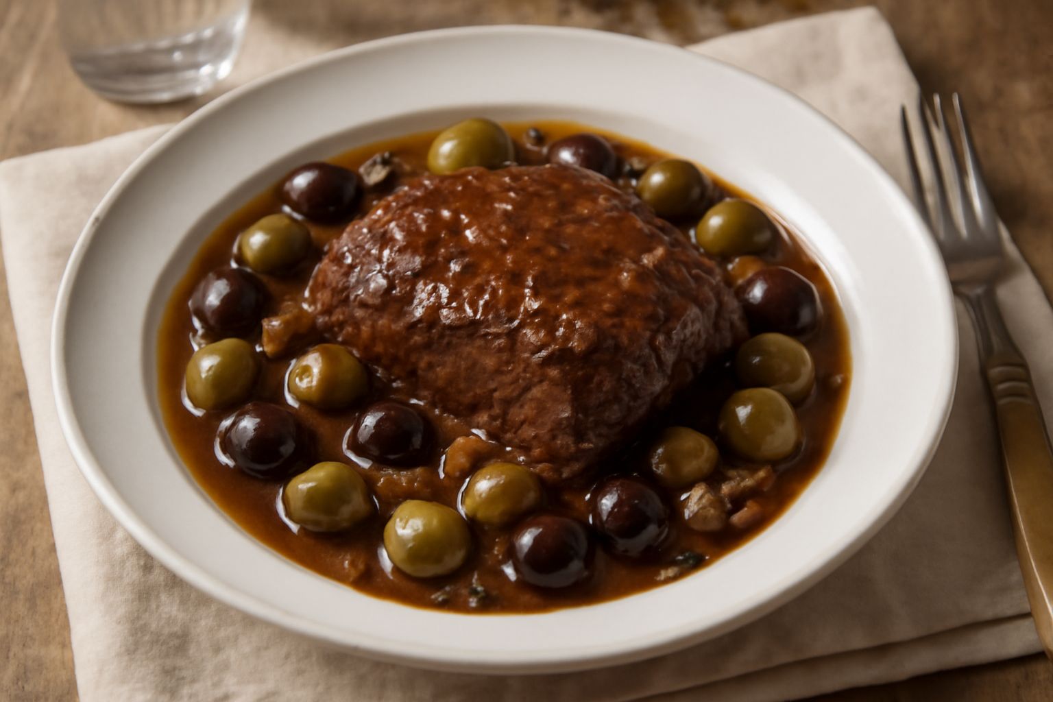 Brasato con le olive