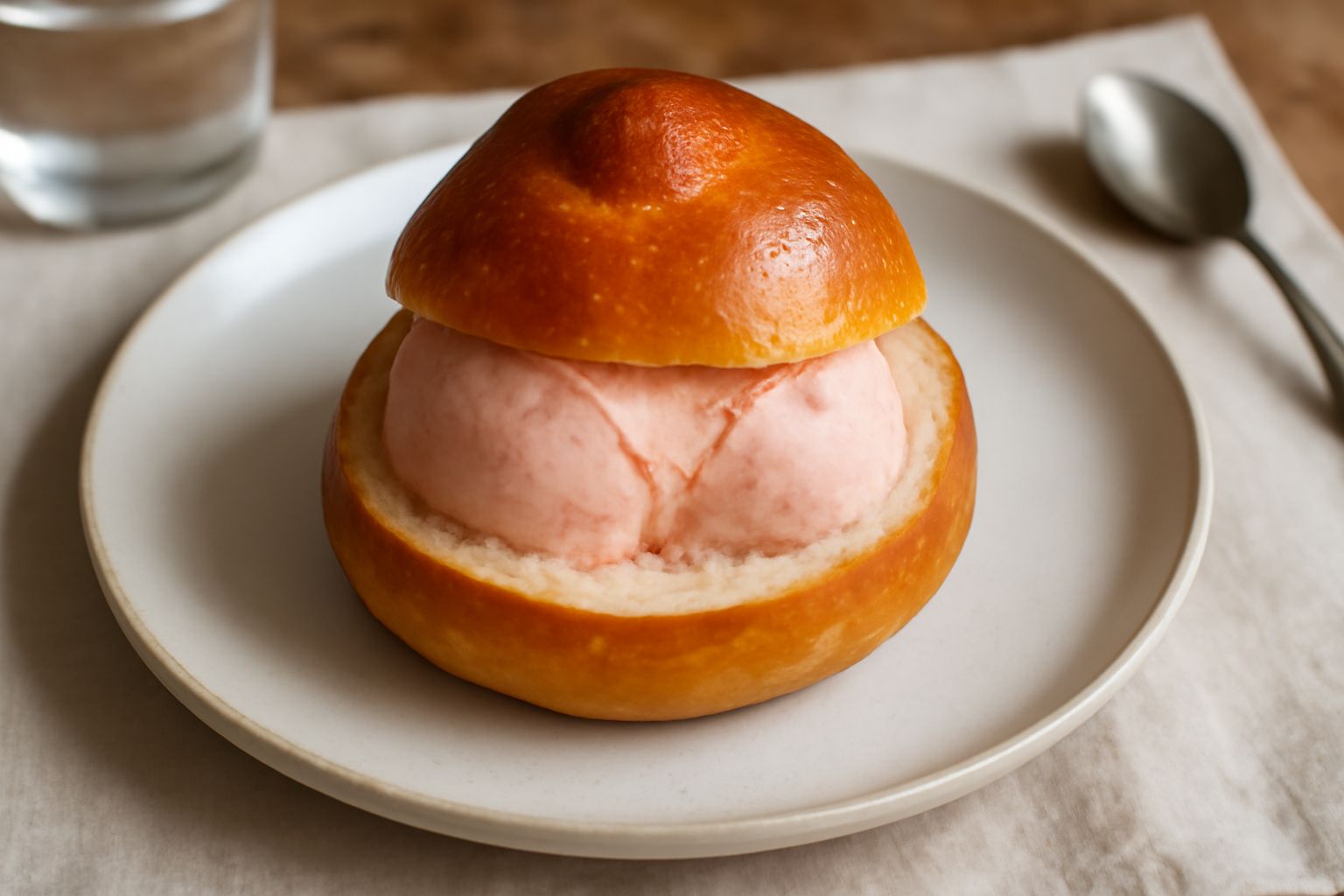Brioche con gelato