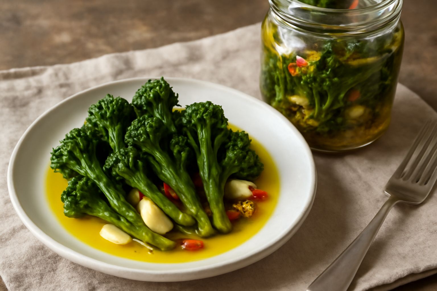 Broccoletti di torbiera sott'olio