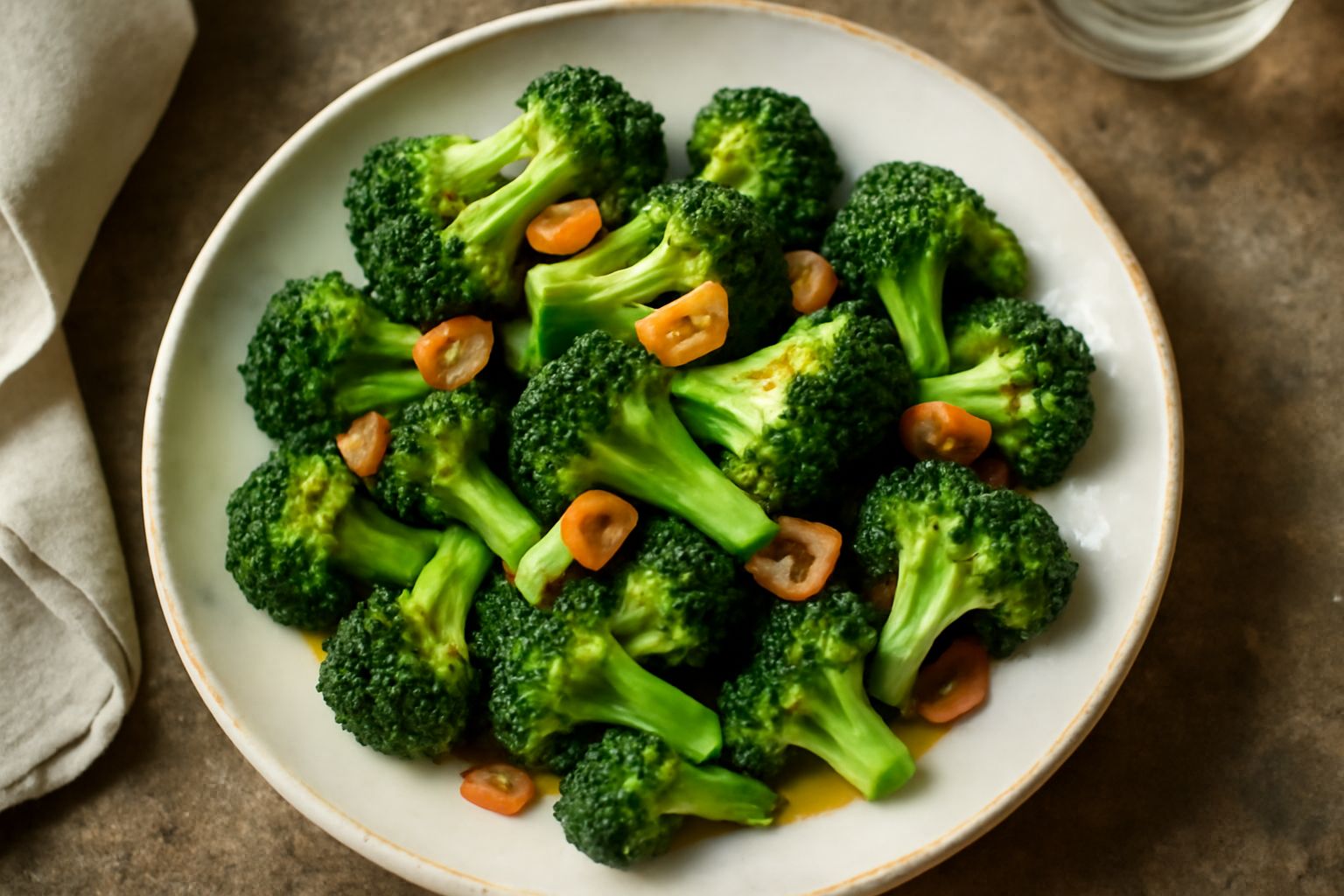 Broccoli con aglio e olio