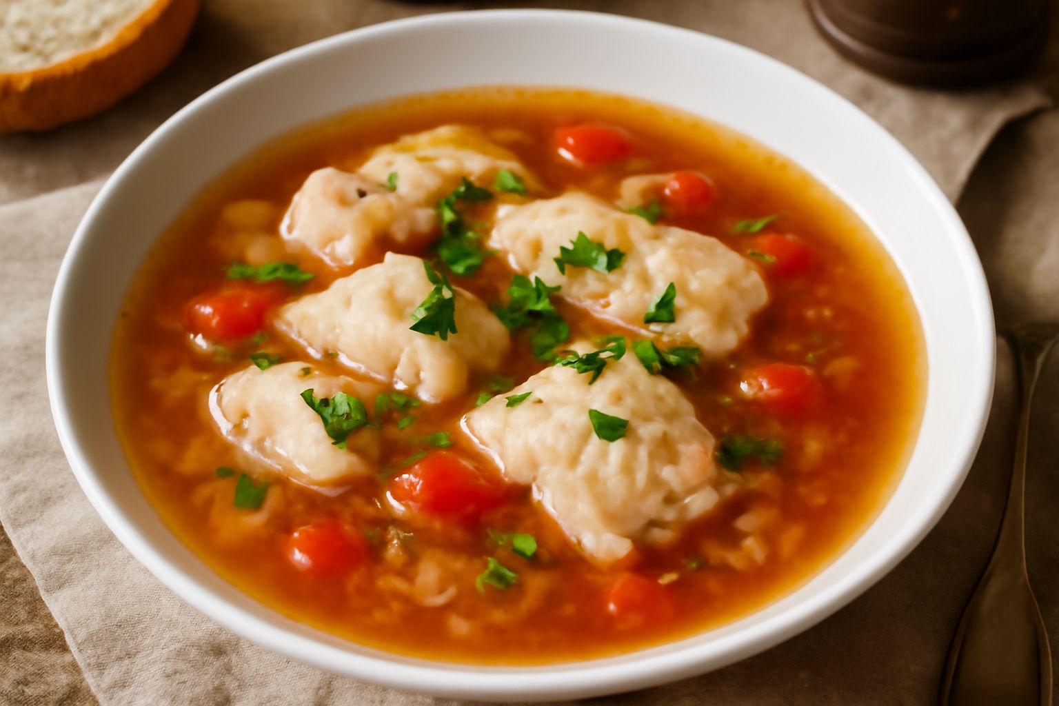 Brodetto di pesce d'acqua dolce