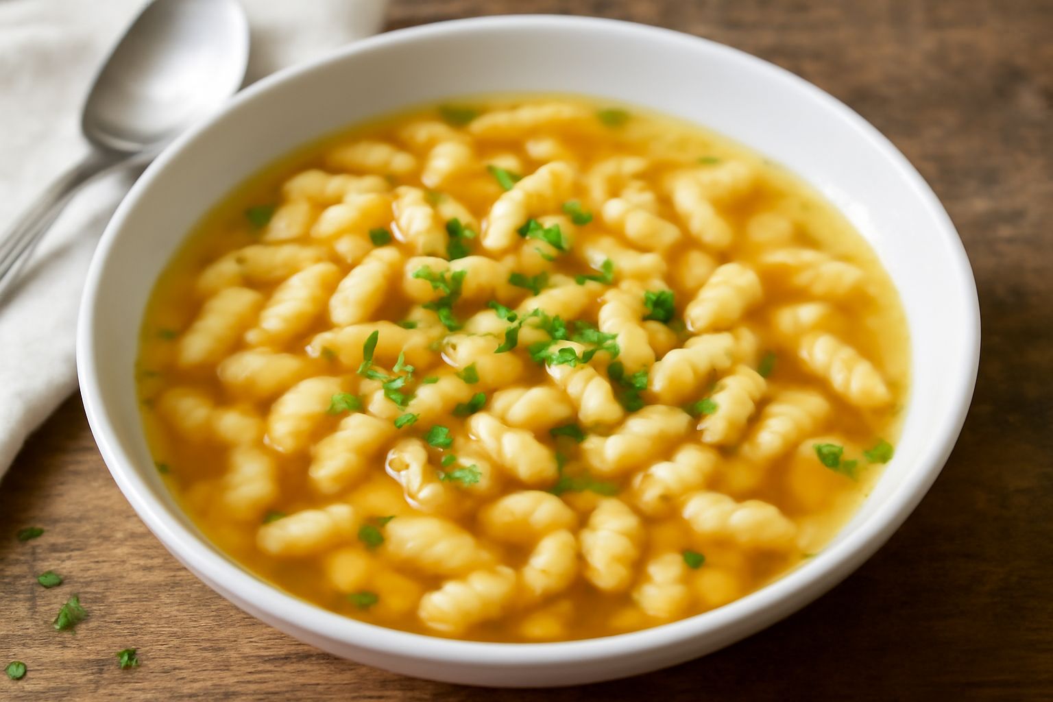 Brodo con spätzle