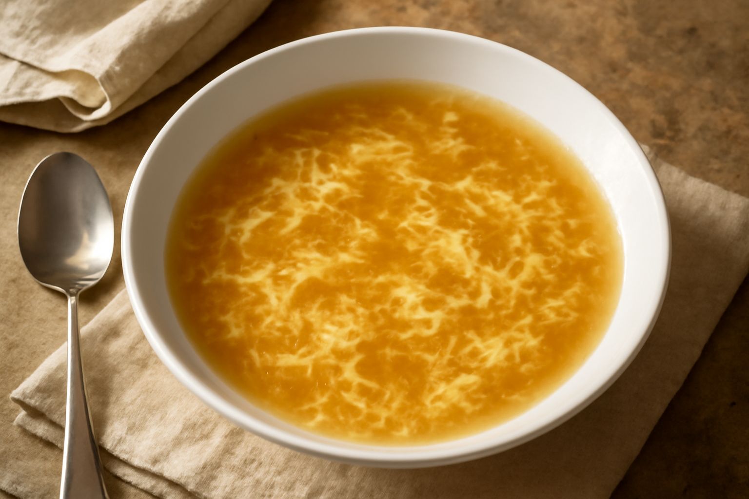 Brodo con uova