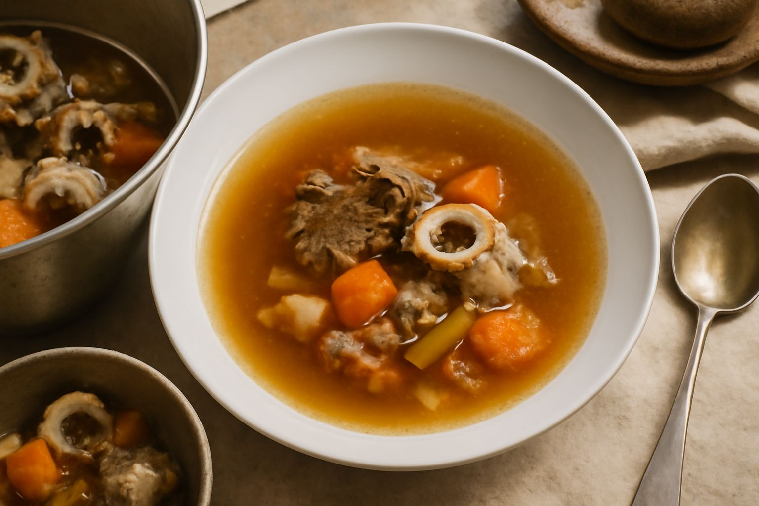 Brodo di carne con avanzi