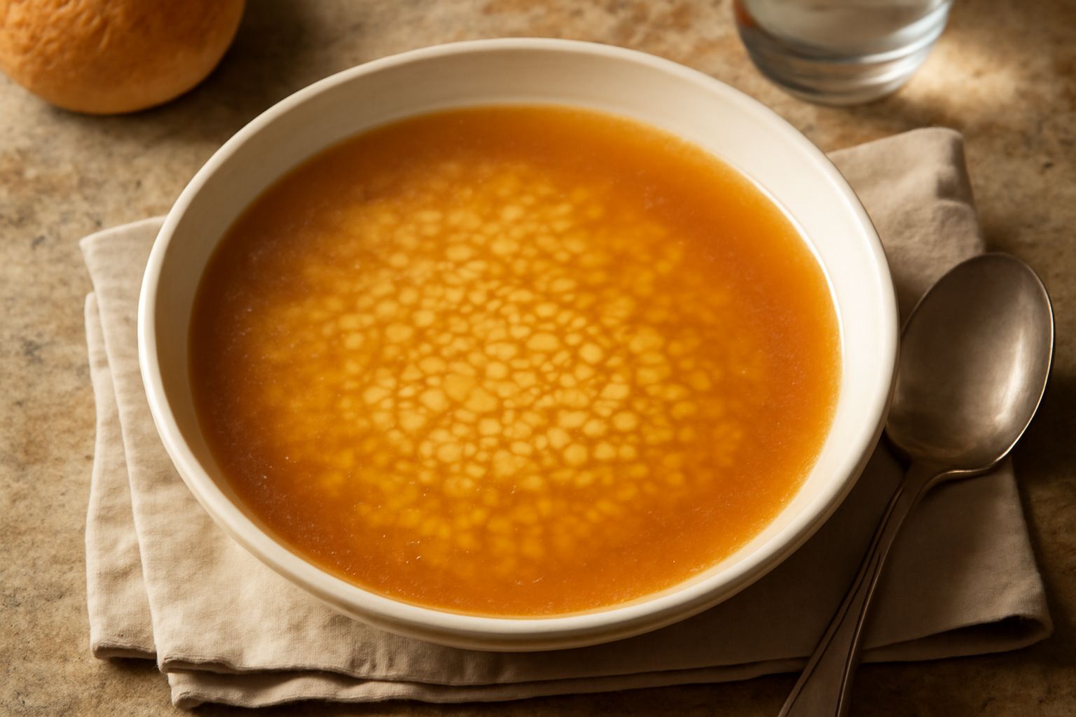 Brodo di carne con pasta