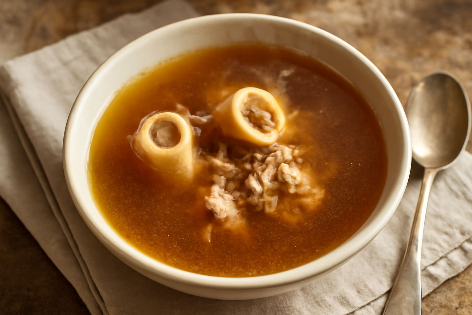 Brodo di carne povero