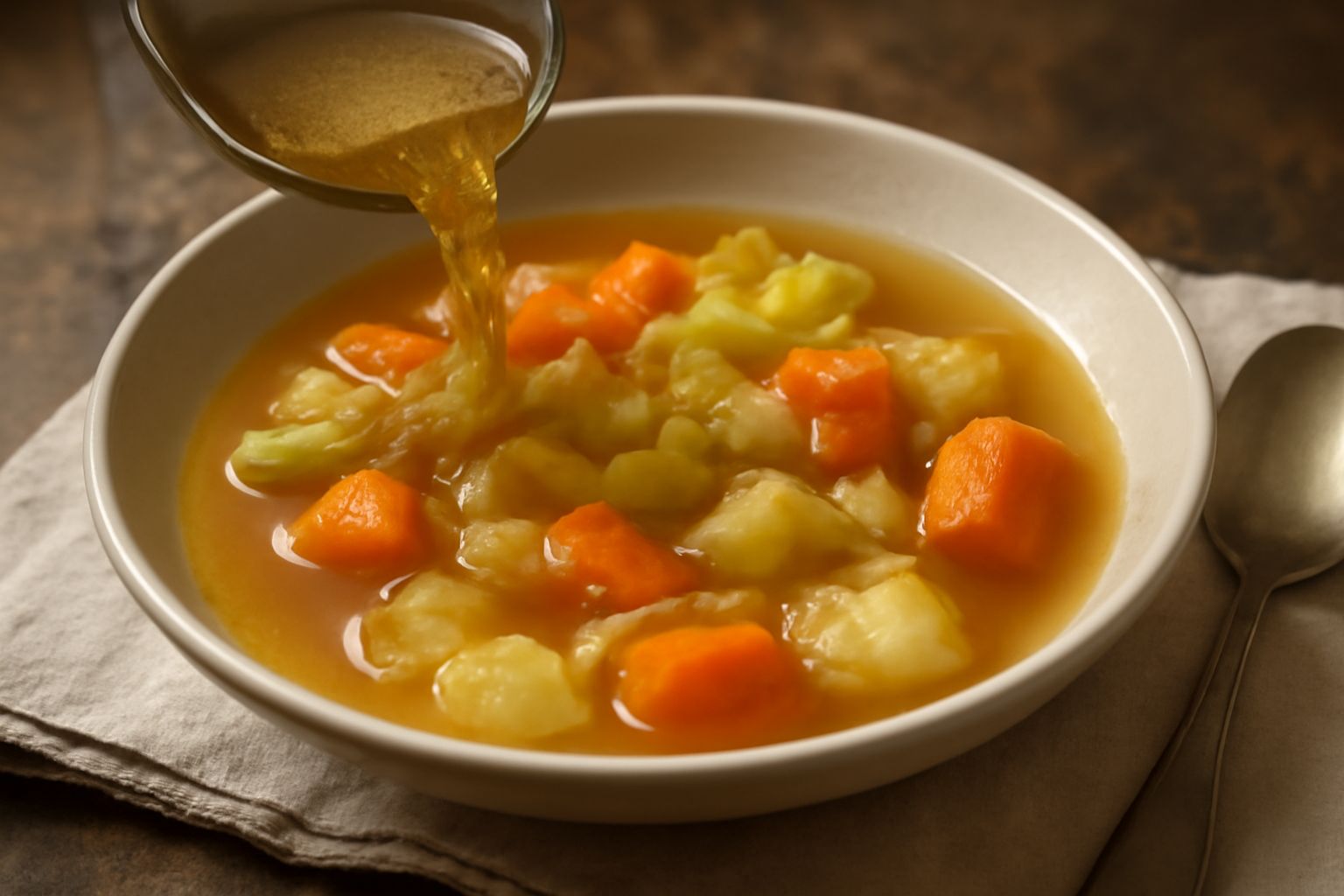 Brodo di verdure povere