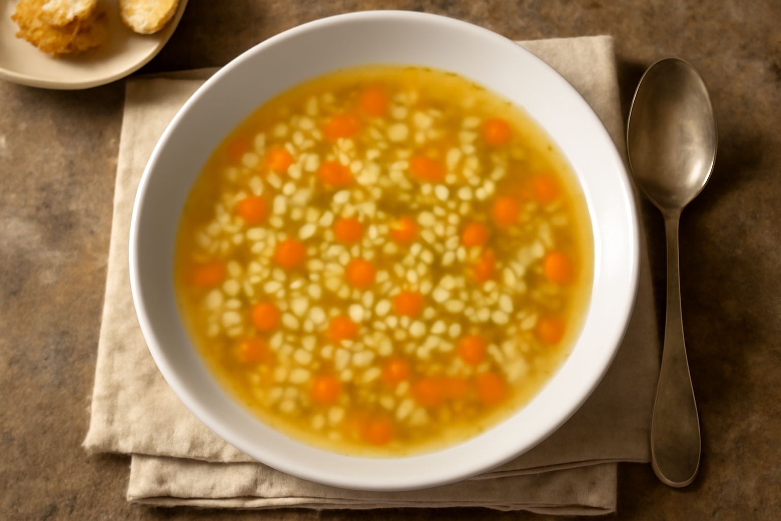 Brodo di verdure raffermo