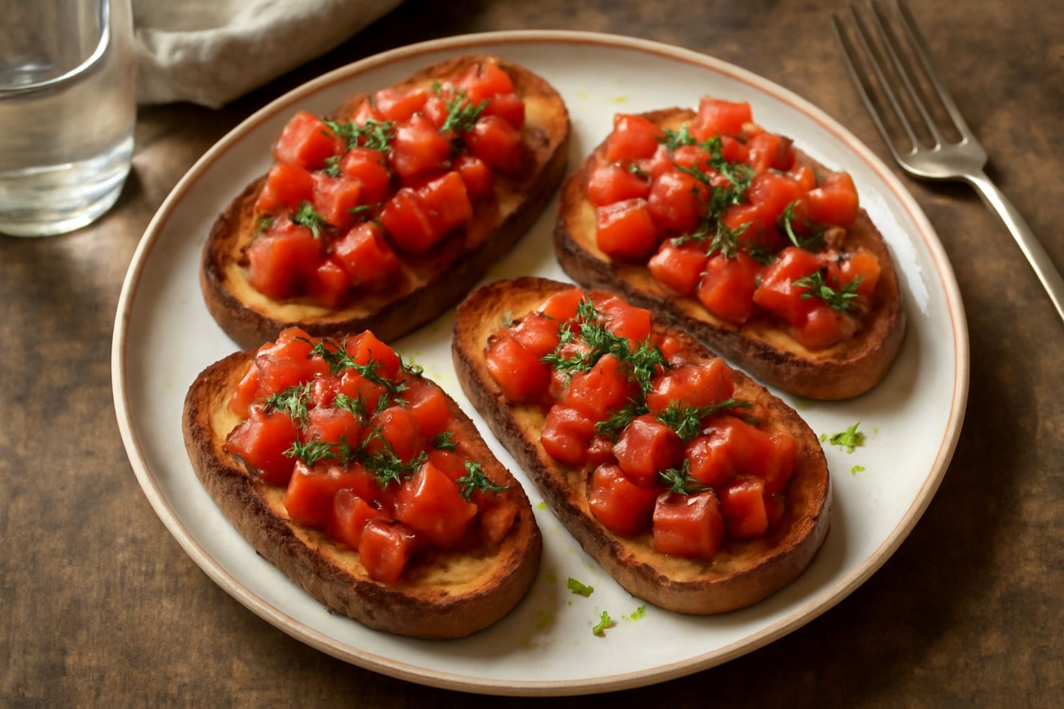 Bruschetta al pomodoro: il pane tostato che non deve essere sciocco