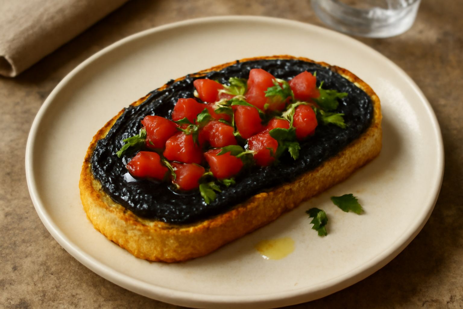 Bruschetta nera