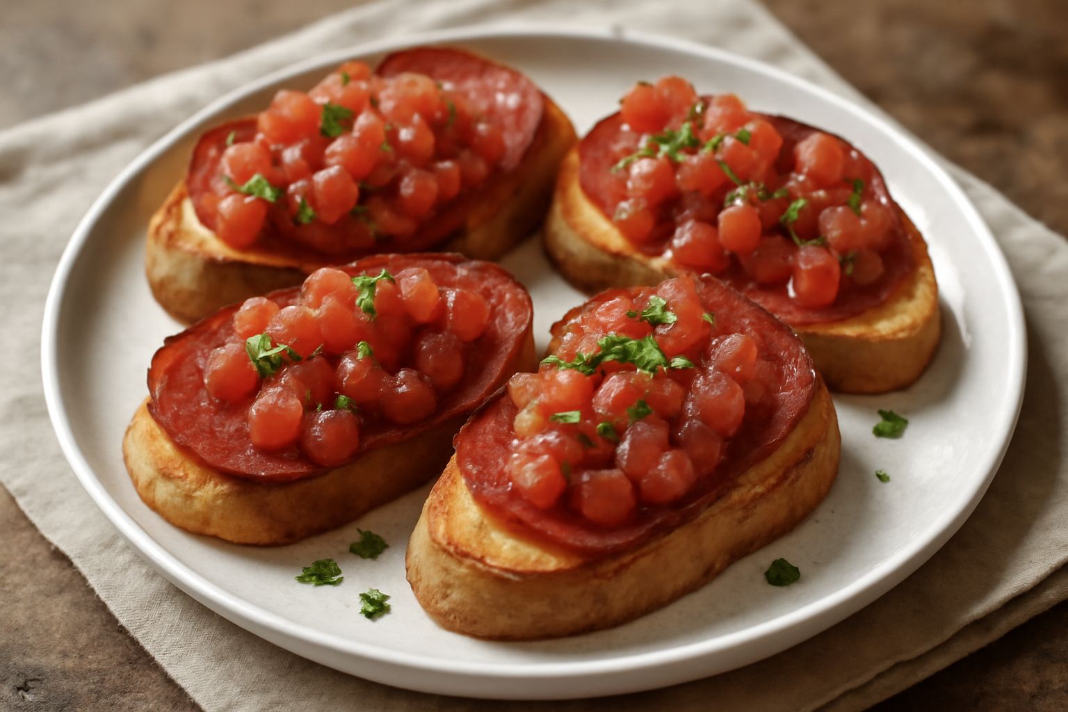 Bruschette con ventricina
