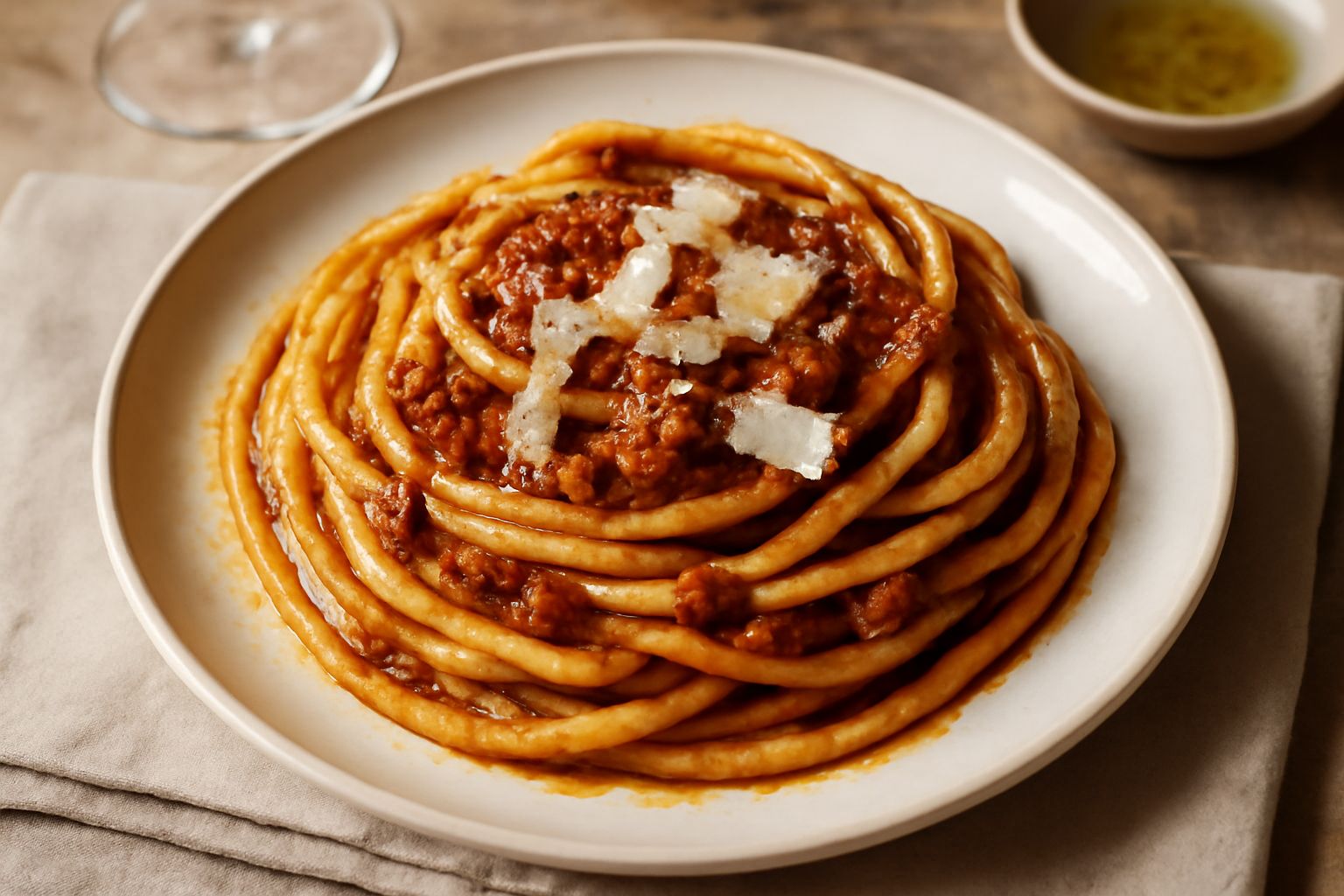 Bucatini al ragù
