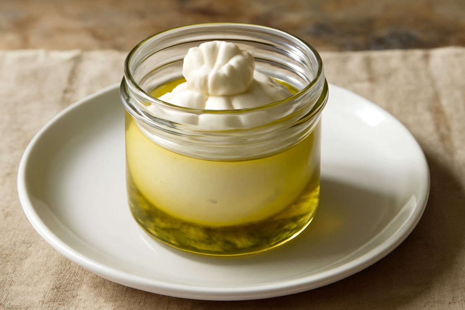 Burrata conservata