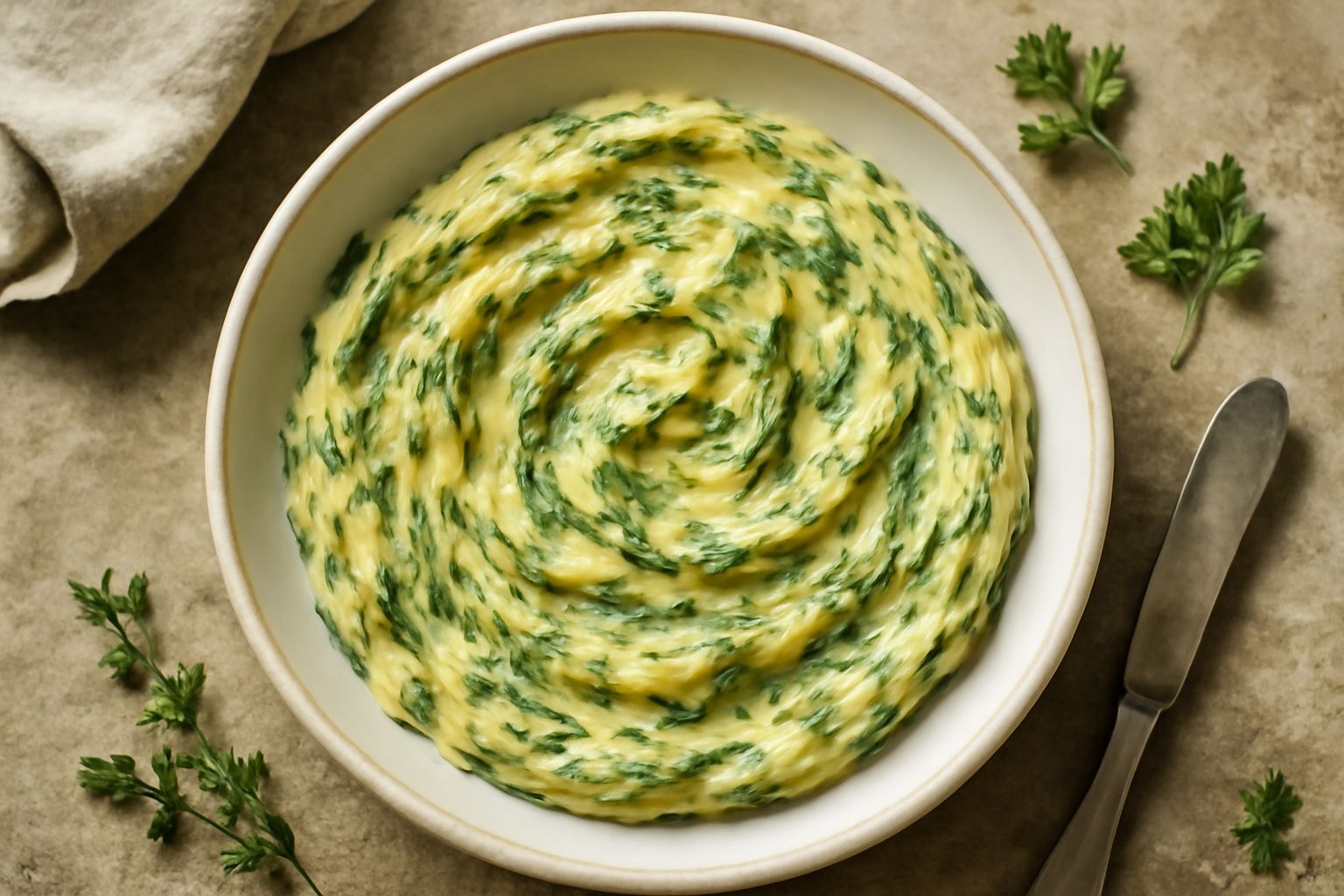 Burro di montagna con erbe