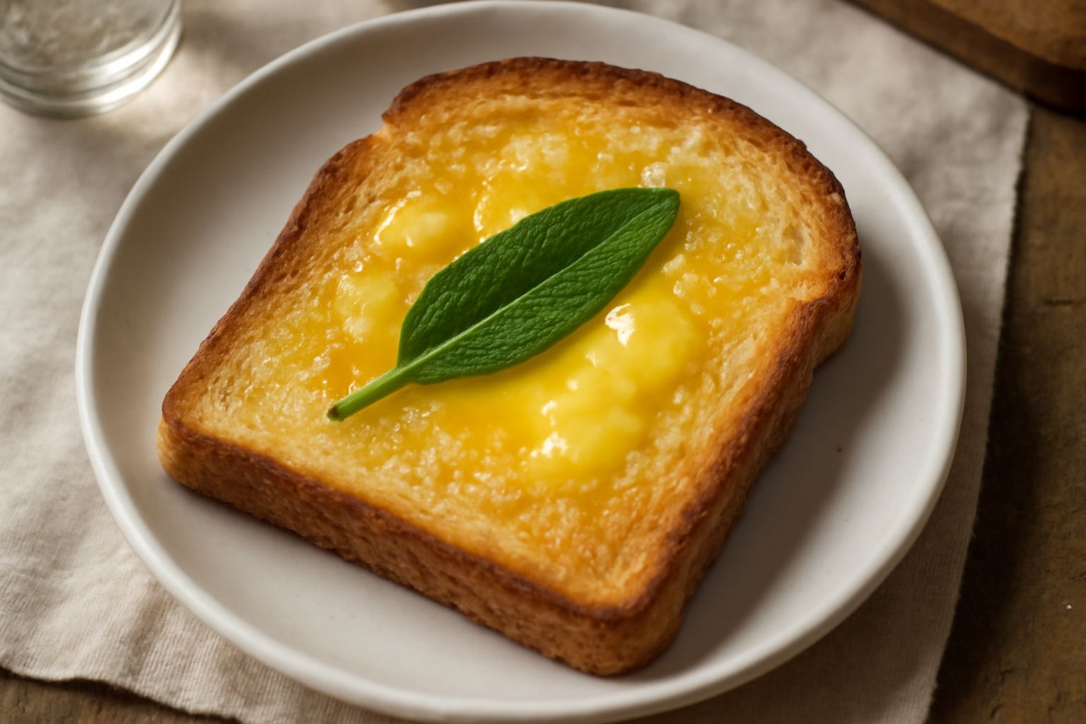 Burro e salvia su pane tostato