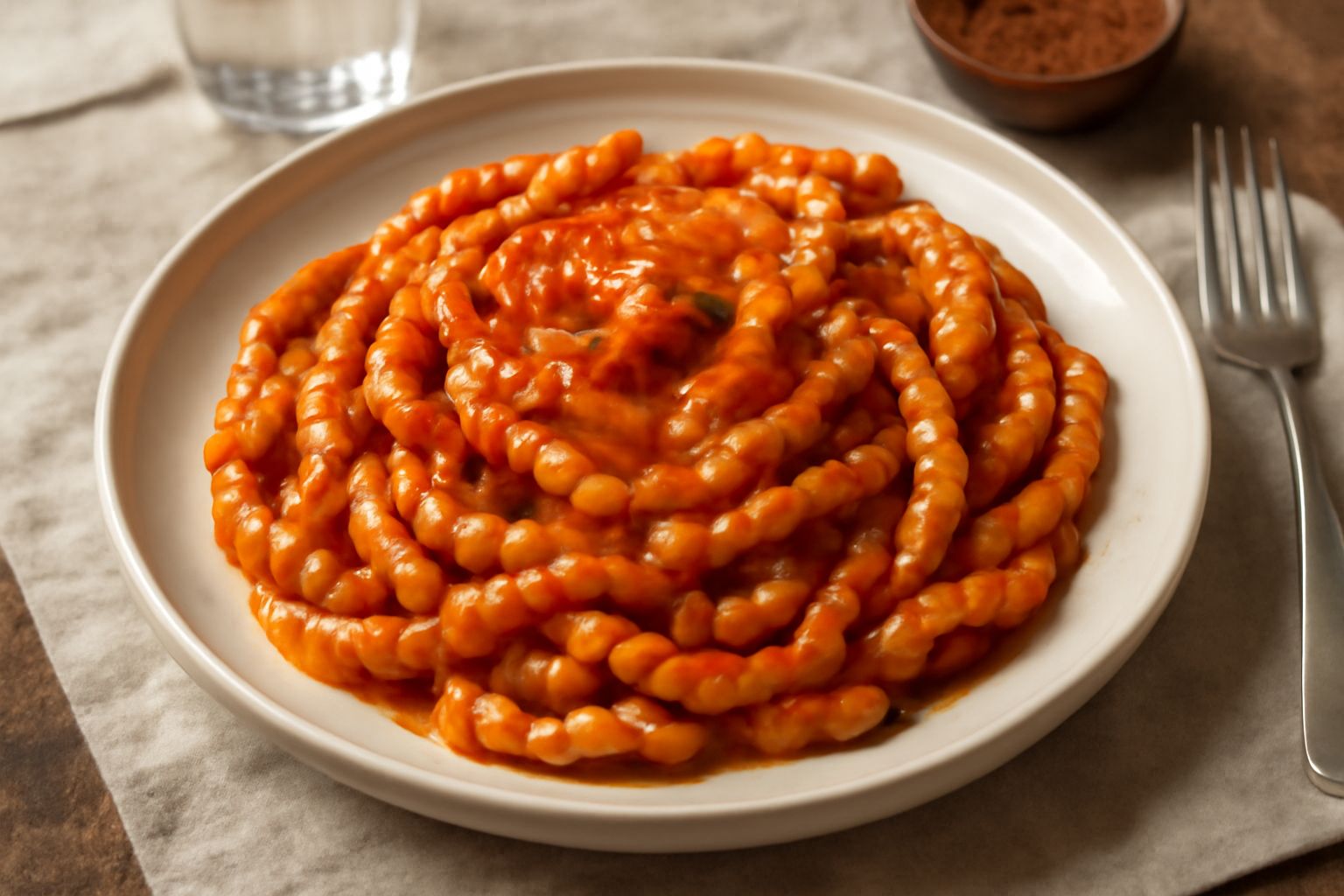 Busiate ca la vodka e pomodoro