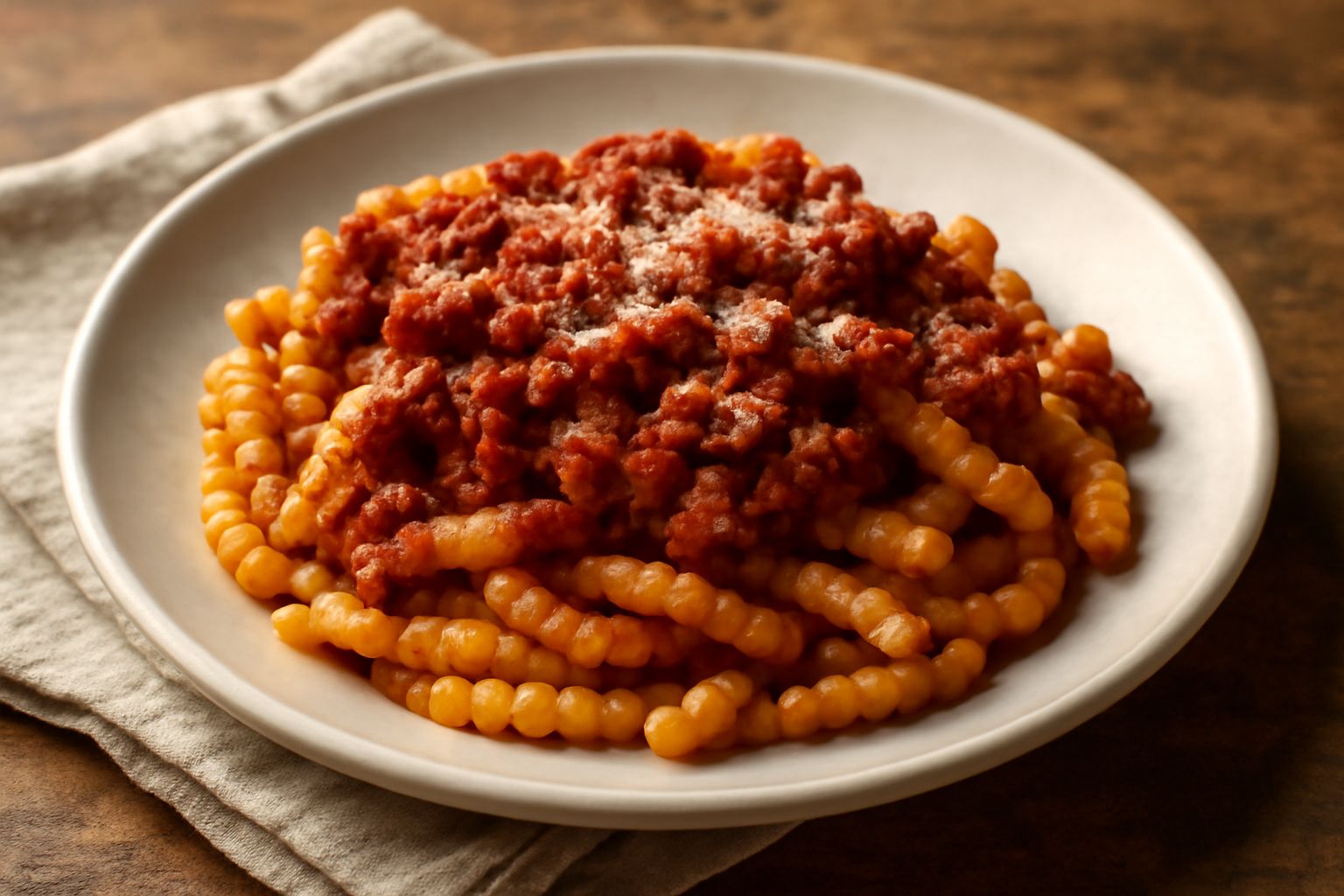 Busiate con ragù modicano